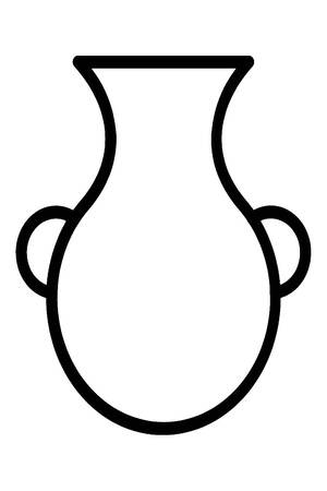 Трафареты Вазы Вазы − трафарет 22