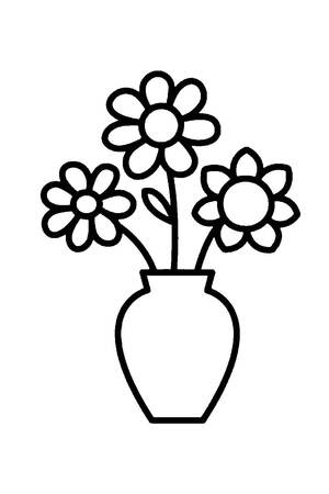 Трафареты Вазы Вазы − трафарет 8