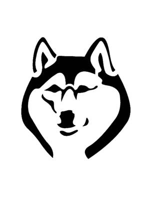 Волк − трафарет 21