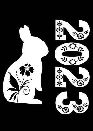 Вытынанки на год Кролика Год Кролика − вытынанка 17