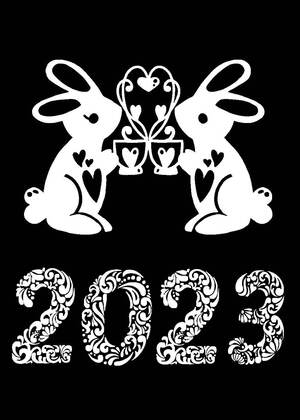 Вытынанки на год Кролика Год Кролика − вытынанка 20