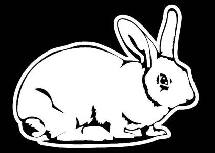 Вытынанки на год Кролика Год Кролика − вытынанка 23