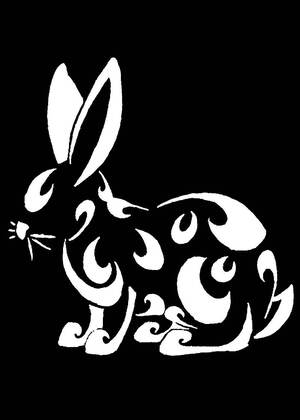 Вытынанки на год Кролика Год Кролика − вытынанка 7