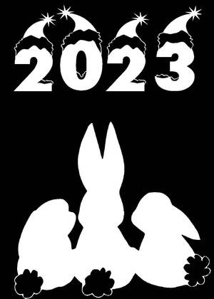 Вытынанки на год Кролика Год Кролика − вытынанка 9