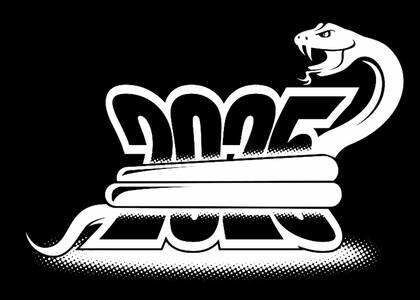 Вытынанки на год Змеи 2025 на год Змеи 2025 — вытынанка 11