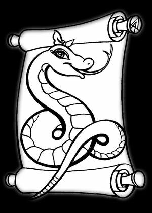 Вытынанки на год Змеи 2025 на год Змеи 2025 — вытынанка 13