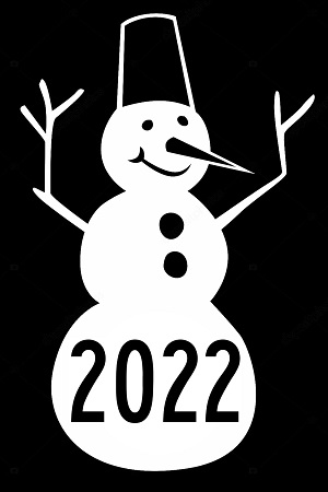 Снеговик − вытынанка 21