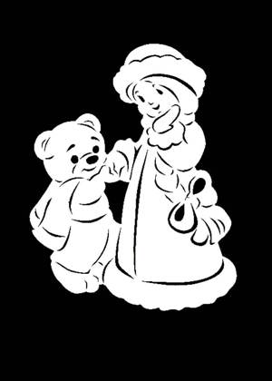 Снегурочка − вытынанка 12