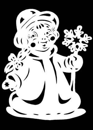 Снегурочка − вытынанка 2