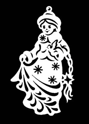 Снегурочка − вытынанка 3