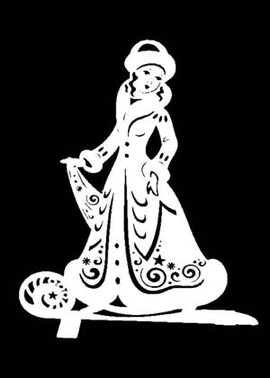 Снегурочка − вытынанка 7