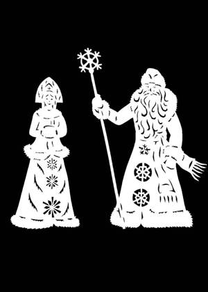 Снегурочка − вытынанка 8