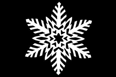 Трафареты Снежинки Снежинки − трафарет 1