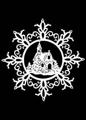 Трафареты Снежинки Снежинки − трафарет 15