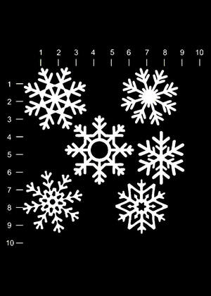 Трафареты Снежинки Снежинки − трафарет 19
