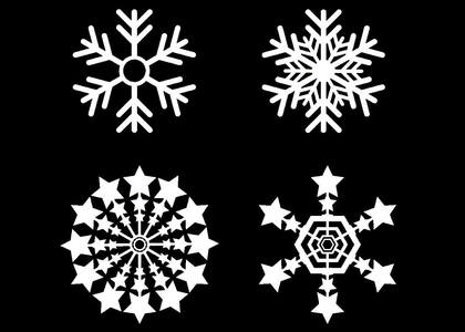 Трафареты Снежинки Снежинки − трафарет 20