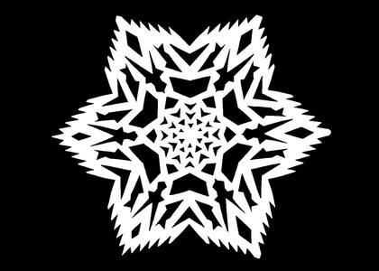 Трафареты Снежинки Снежинки − трафарет 21