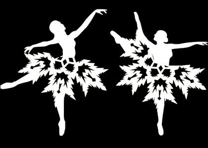 Трафареты Снежинки Снежинки − трафарет 23