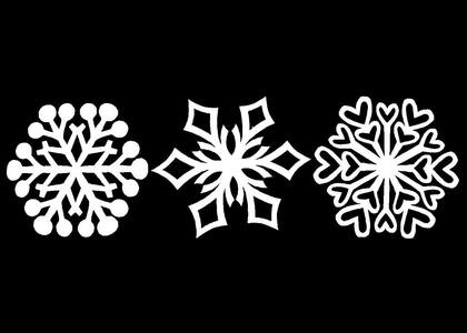Трафареты Снежинки Снежинки − трафарет 24