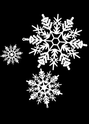 Трафареты Снежинки Снежинки − трафарет 27