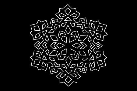 Трафареты Снежинки Снежинки − трафарет 3