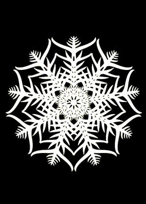 Трафареты Снежинки Снежинки − трафарет 30