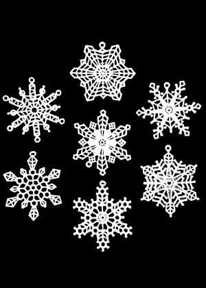 Трафареты Снежинки Снежинки − трафарет 31