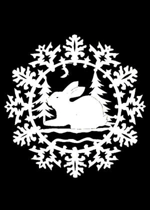 Трафареты Снежинки Снежинки − трафарет 32