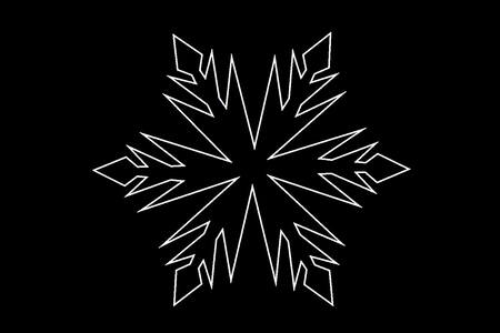 Трафареты Снежинки Снежинки − трафарет 5