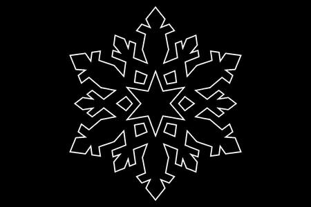 Трафареты Снежинки Снежинки − трафарет 9