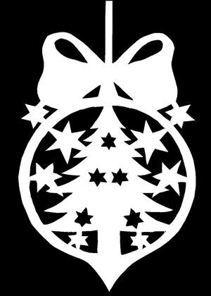 Ёлочки − трафарет 20