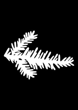 Ёлочки − трафарет 24