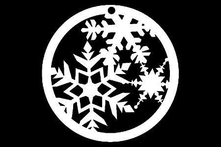 Елочные Игрушки − трафарет 25