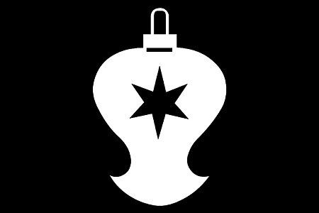 Елочные Игрушки − трафарет 29