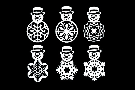 Елочные Игрушки − трафарет 30