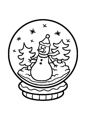 Елочные Игрушки − трафарет 33