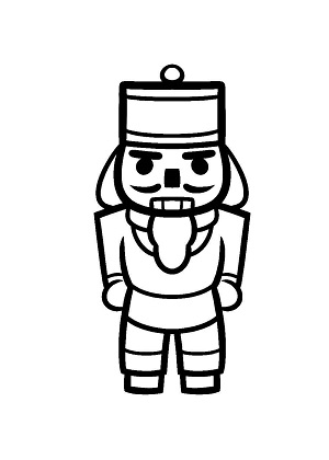 Елочные Игрушки − трафарет 35