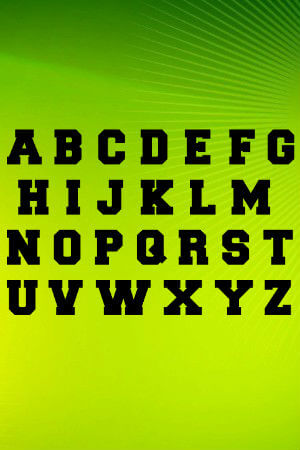 Трафареты Английских букв Английский алфавит