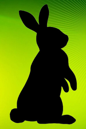 Трафареты Кролика на Новый год Новый год Кролика