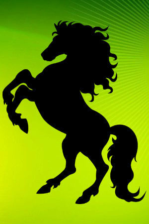 Трафареты лошадей Лошадь