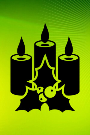 Трафареты Новогодних свечей Новогодние свечи