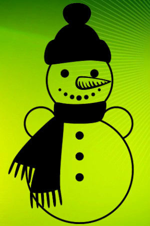 Трафареты Снеговика Снеговик