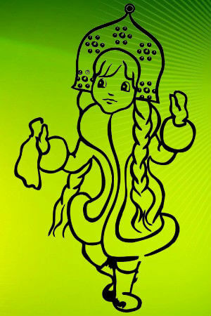 Трафареты Снегурочки Снегурочка